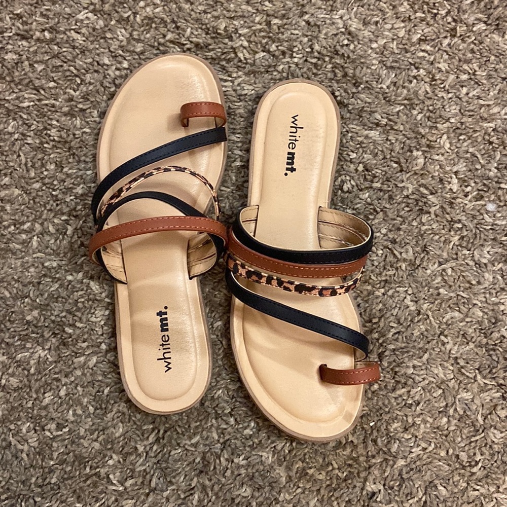 Leopard sandals